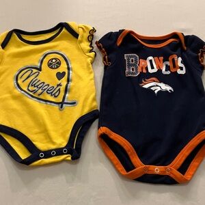 Kids Sports Team Bodysuit Set - Yellow and Navy